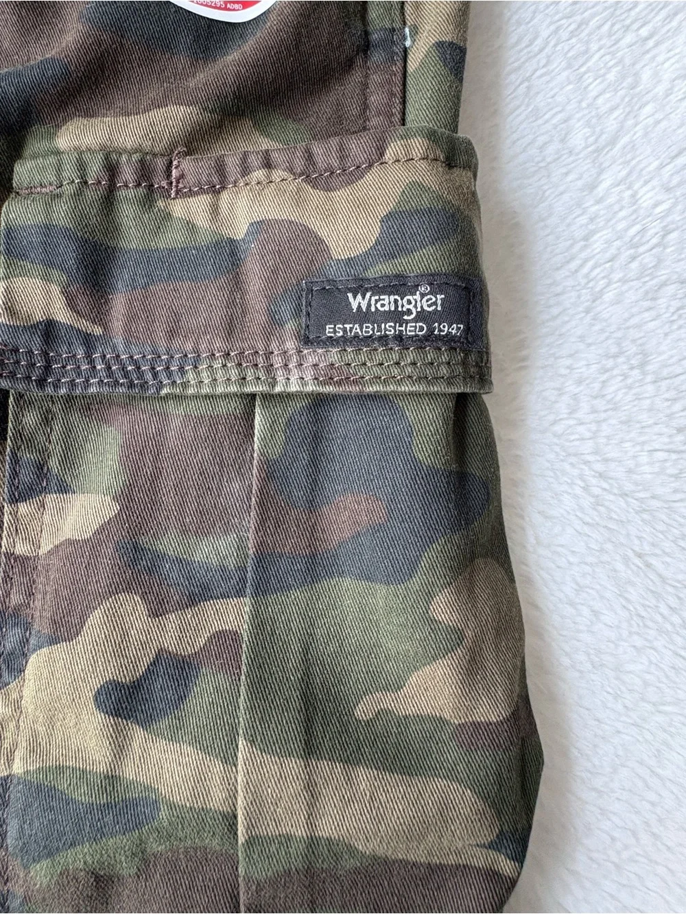 Wrangler Camo Fleece Lined Cargo Pants